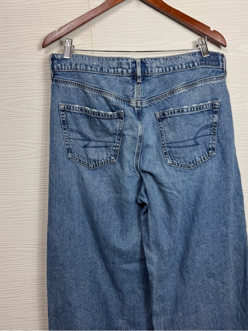 American Eagle High Rise Baggy Wide Leg Pants US 10 - Picture 6 of 10